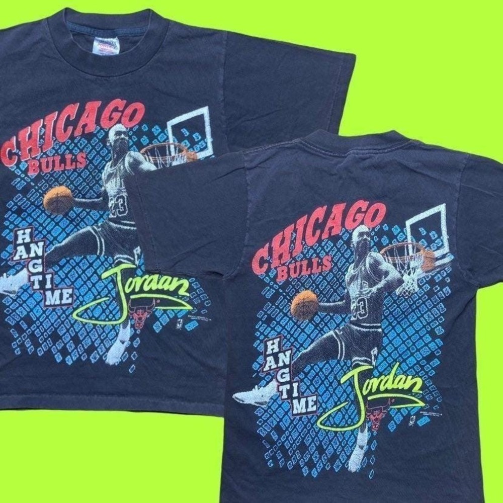Vintage Chicago Bulls x Michael‎ Jordan Hang Time basketball shirt SMALL